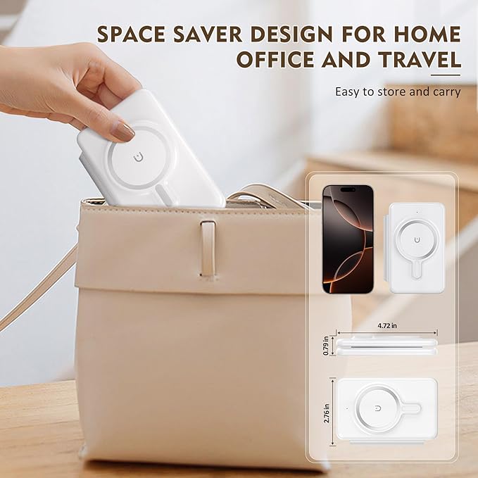 Magnetic Wireless Charger for iPhone: 3 in 1 Travel Charging Station for Apple - Image 6