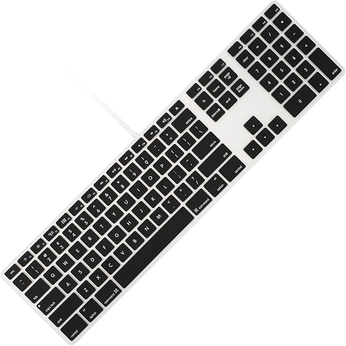 Allinside Black Keyboard Cover for iMac USB Keyboard A1243 MB110LL/B by Allinside
