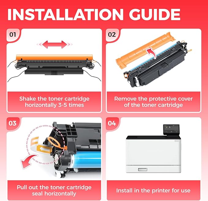 T12 T12L Toner Cartridge Set 4-Pack - Image 4