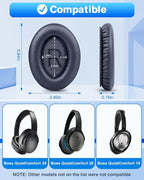 Link Dream Ear Pads for Bose Quiet Comfort 35 Soft Protein Leather Replacement - Image 2
