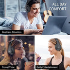 Uliptz Wireless Bluetooth Headphones, 65H Playtime, 6 EQ Sound Modes, HiFi - Image 8