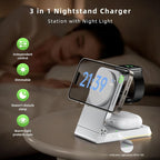 Aluminum 3 in 1 Wireless Charging Station, Foldable Wireless Charger - Image 3