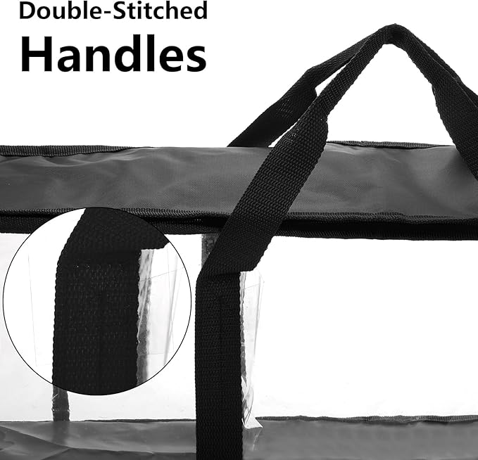 Fasmov Set of 4 DVD Storage Bags Hold up to 160 DVDs, Water Resistant DVD - Image 3