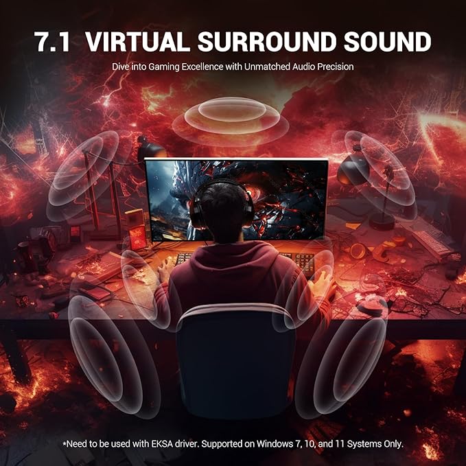 EKSA E1000 V2 Gaming Headset, PC Headset - Image 3
