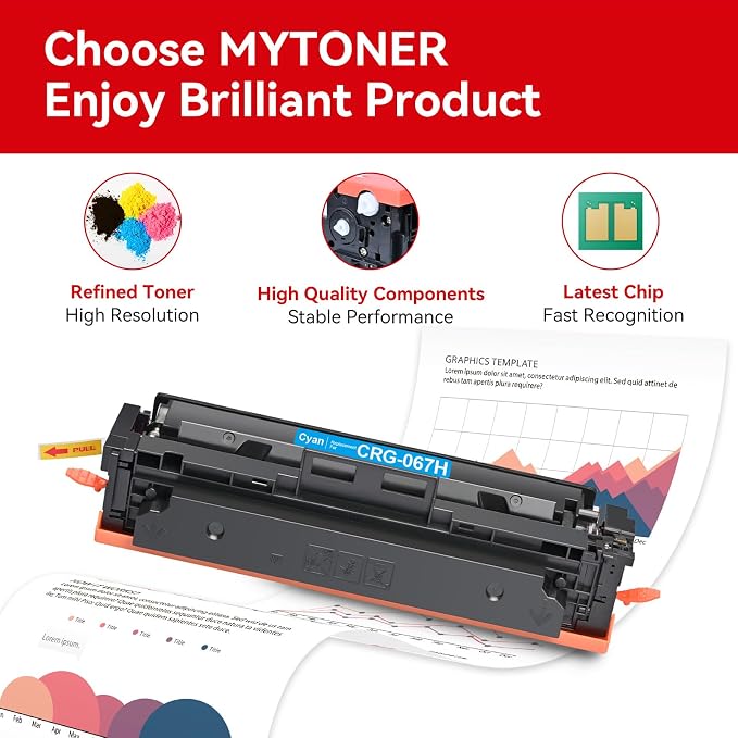 MYTONER 067H 067 Toner Cartridge Set Compatible Replacement - Image 3