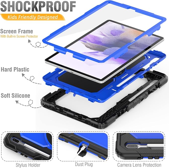HXCASEAC Case for Samsung Galaxy Tab S7 FE 5G 12.4 inch, Protective - Image 7