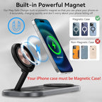3 in 1 Wireless Charger for iPhone, Foldable Charging Station for Magsafe for - Image 5