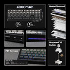 EPOMAKER Aula F108 Wireless Gaming Keyboard, Full Size Mechanical Keyboard - Image 2
