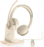 Wireless Headset with AI Noise Cancelling Microphone Bluetooth Headset by JIAMQISHI