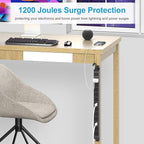 HHSOET 360° Rotating 12 Outlet Mountable Power Strip, Metal Gaming Table - Image 4