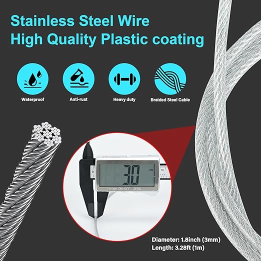 2 Pack Outdoor & Travel Security Cable - Image 2