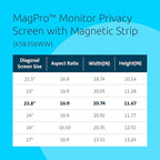 Kensington MagPro 23.8 Inch Magnetic Computer Privacy Screen - Image 3