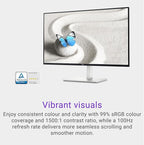 Dell S2725HS 27 Inch Monitor, FHD Display, 100Hz Refresh Rate, 1500:1 Contrast - Image 4