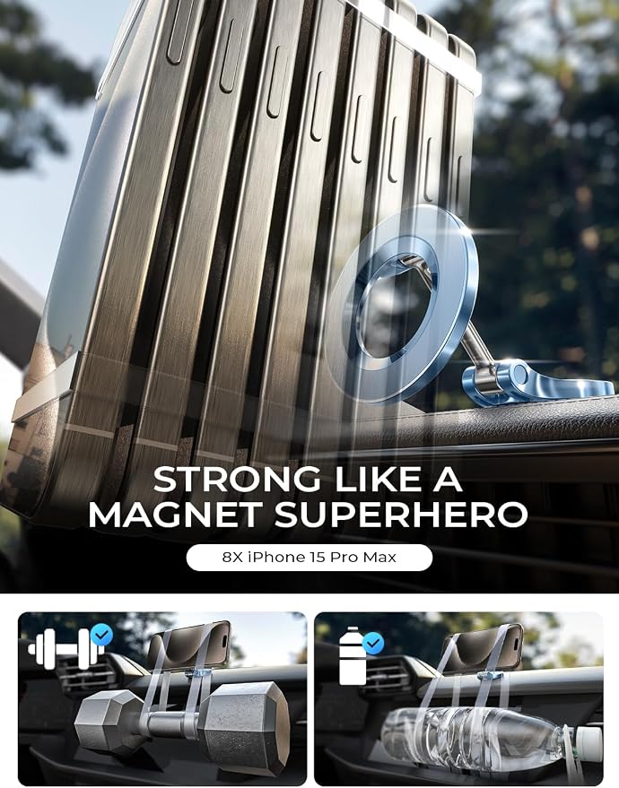 LISEN for Magsafe Car Mount, Magnetic Phone Holder for Car, Car Accessories for - Image 4