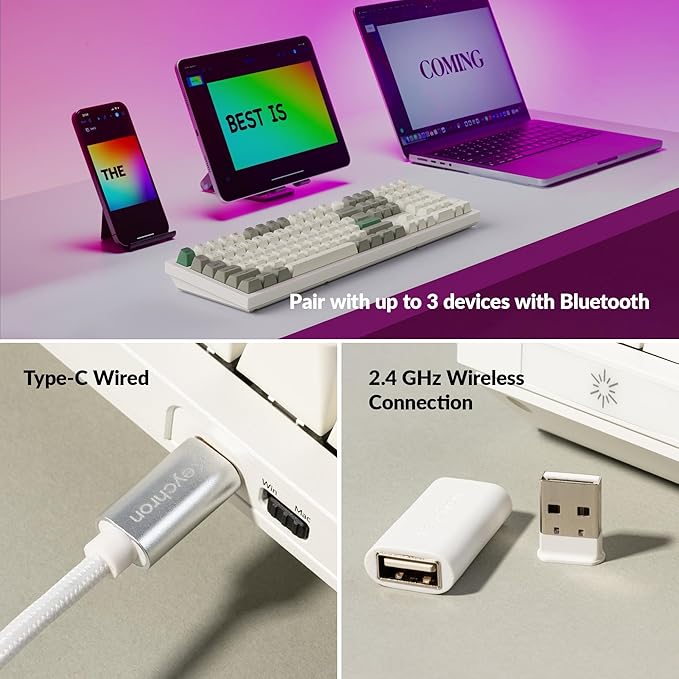 Keychron Q6 Max QMK/VIA Bluetooth Wireless /2.4 GHz/USB-C Wired Custom - Image 4