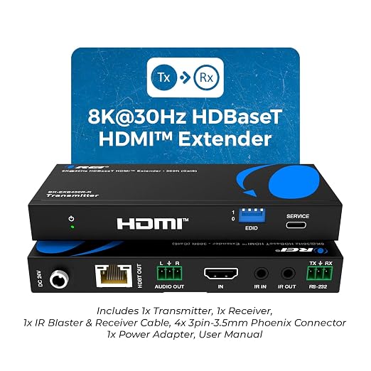 OREI 4K @ 120Hz HDMI Over Ethernet Extender Balun - Image 4