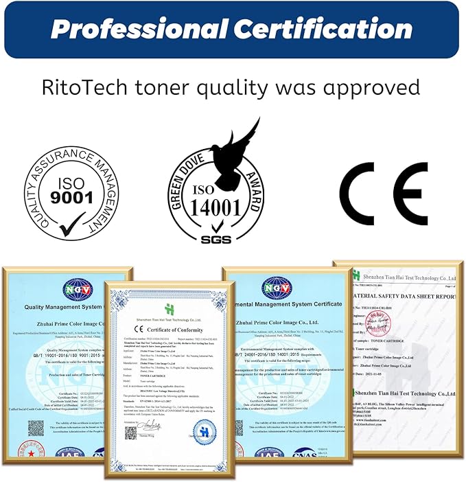206A Toner Cartridge Black Cyan Yellow Magenta 4 Pack, - Image 5