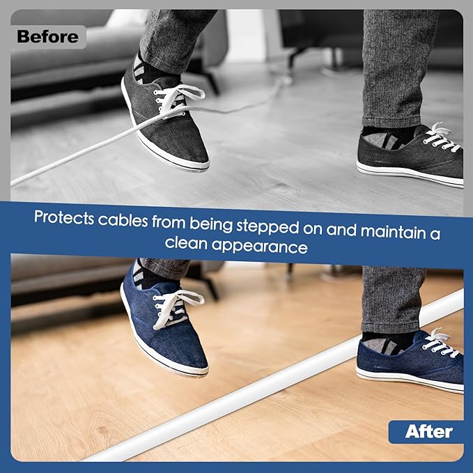 Floor Cord Cover for Wires on Floor Self Adhesive Cord Hider Floor Cable - Image 4