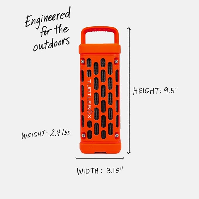 Turtlebox Ranger: Loud! Outdoor Portable Bluetooth 5.4 Speaker | Rugged - Image 2
