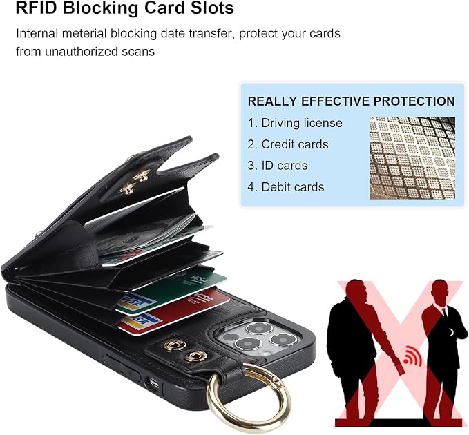Folosu for iPhone 12/12 Pro Wallet Case - Image 5