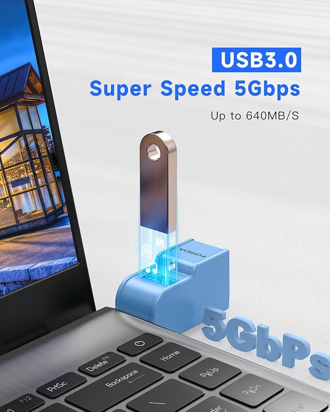 3 Ports USB 3.0 Adapter, USB Hub - Image 3