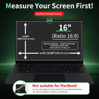Laptop Privacy Screen 16 Inch, Laptop Screen Privacy Shield 16:9 Aspect Ratio - Image 2