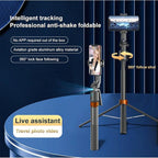 Auto Face Tracking Phone Holder, 360° Rotation Phone Tripod - Image 2