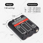 3.6V 800mAh Ni-MH Battery Replacement - Image 3