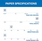 Hammermill Printer Paper, 20 lb Copy Paper, 3 Hole - Image 2