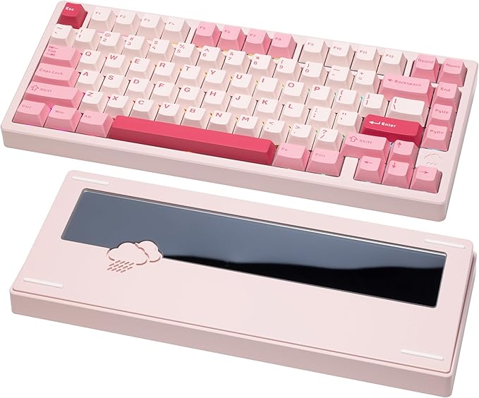 KEEBMONKEY WOBKEY Rainy 75 CNC Aluminum HMX/JWK/Cocoa Switches Triple-Mode by KEEBMONKEY