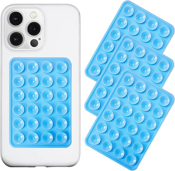 Silicone Suction Phone Case Mount 3 Pack, Silicon Adhesive Suction Cup Phone by LvShuLiangPin