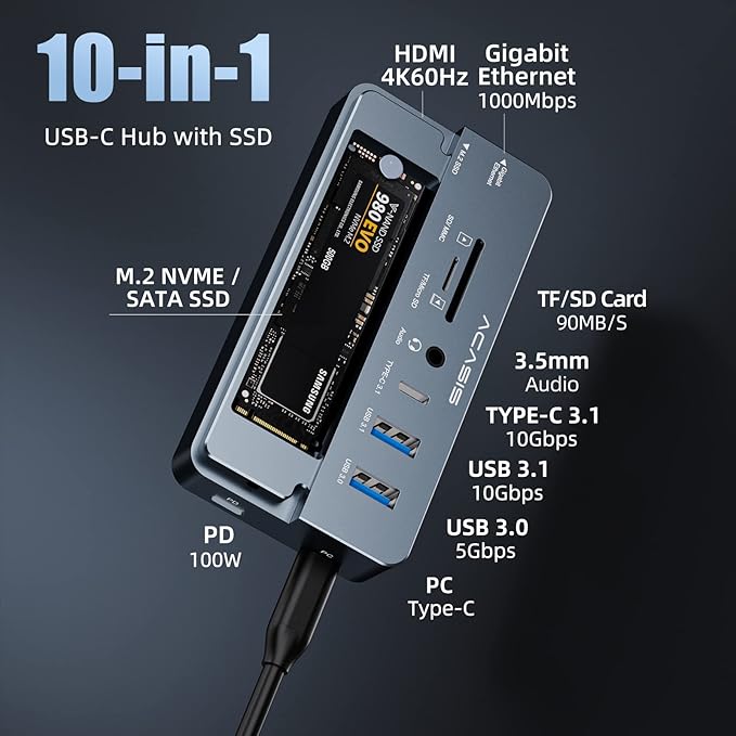 USB C Laptop Docking Station HDMI 4K60Hz - Image 2