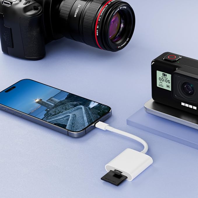 USB C to SD Card Reader, 2-in-1 Type C to SD & TF Memory Card Reader Adapter - Image 7