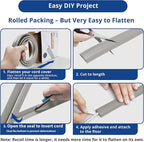 Cord Cover Floor 6ft Grey, PVC Floor Cable Cover, Cord Hider Floor Cord - Image 5