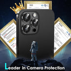YWXTW Camera Lens Protector for iPhone 15 Pro/iPhone 15 Pro Max, Tempered Glass - Image 2