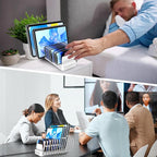 Charging Station for Multiple Devices, 100W 10 Ports Flat Plug Charging Dock - Image 7