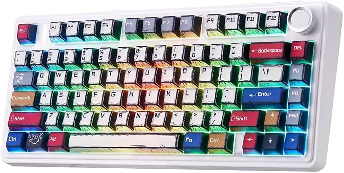 Aula F75 Wireless Mechanical Keyboard, Creamy Keyboard by LEOBOG