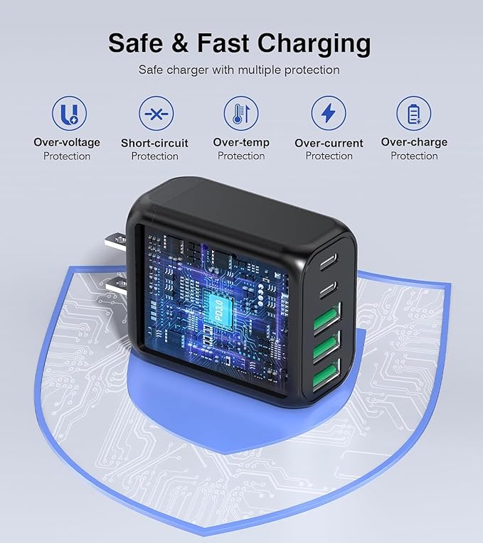 50W USB C Wall Charger Block, Galaxy S24/S23 - Image 3