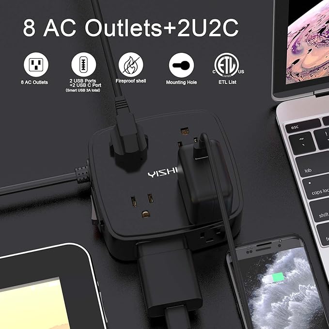 6 Ft Surge Protector Power Strip - Image 2