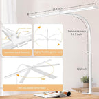 EppieBasic LED Double Head Architect Lamps, Extra Bright Workbench Office - Image 5
