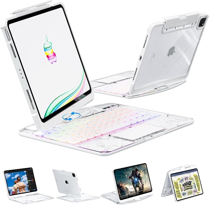 KARTICE Transparent 360 for iPad Keyboard case by Kartice