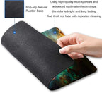 Mouse Pad, Galaxy Mouse Pad, Square Waterproof Mouse Pad Non-Slip Rubber Base - Image 2