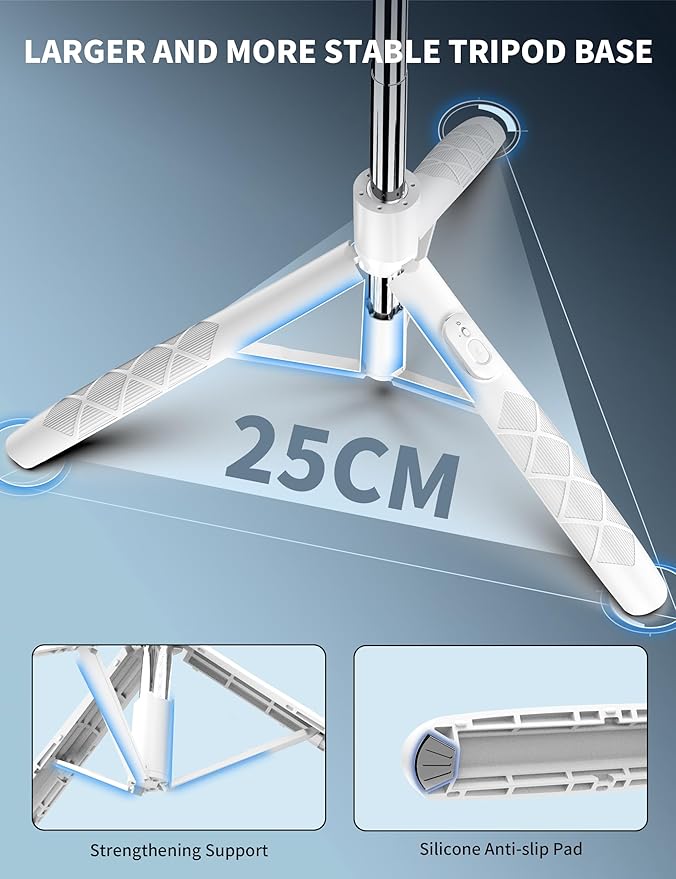 SelfieShow 71" Cell Phone Selfie Stick & Tripod, Smartphone Stand - Image 3