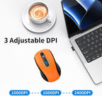 Wireless Mouse Ergonomic, Side Buttons Mouse, 2400 DPI, Silent and Anti Slip - Image 5
