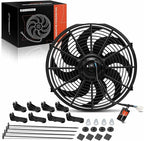 A-Premium 14'' 14 inch Slim Fan Pull Universal Electric Radiator Cooling Fan by A-Premium