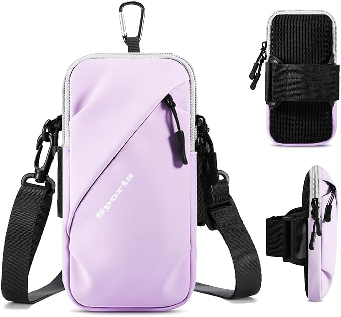 Phone Holder Arm Bands, Small Crossbody Shoulder Holsters Bag by PrimeComfort