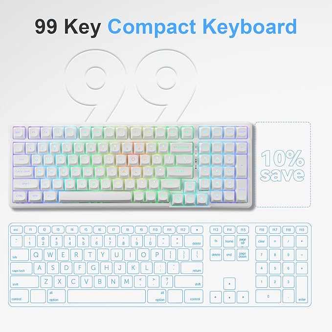 HUO JI E-Yooso Creamy Mechanical Keyboard Wired, Hot Swappable, Pre-lubed - Image 8