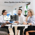 Tablet Stand for Desk, Gooseneck iPad Holder Clamp Mount, 360° Adjustable Arm - Image 6