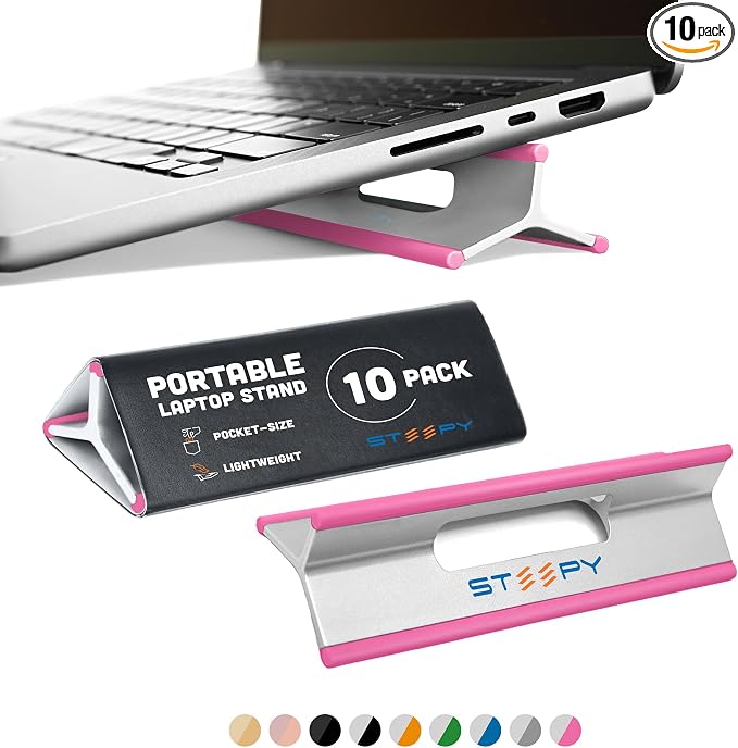Steepy Adjustable Laptop Stand 3 Heights Laptop Riser by Steepy