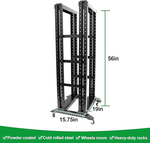 27U Server Rack/4-Post 19in Network Rack/Open Frame Rack - Image 2